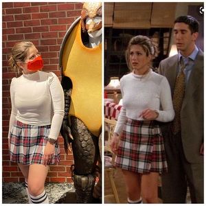 Plaid Mini Skirt Red Tartan Kilt